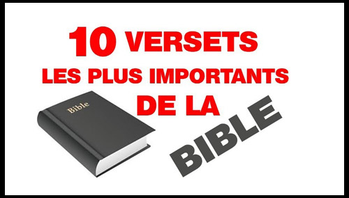 Les versets bibliques les plus importants 
